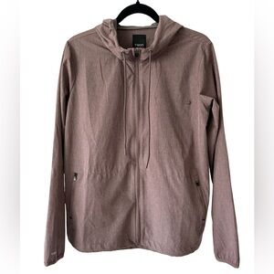Vuori Trainer Shell Jacket Mauve Heather Women’s M Lightweight Windbreaker